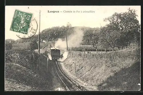 AK Langres, Chemin de Fer à crémaillère, Bergbahn