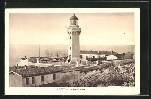 AK Sète, Le grand phare, Leuchtturm