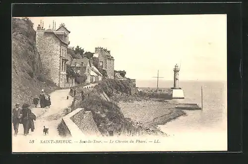 AK Saint-Brieuc, Le Chemin du Phare, Leuchtturm