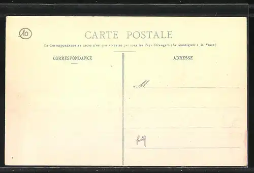 AK Troyes, Lavoir Trolley, rue des Guillemets, Inondation 1910, Hochwasser