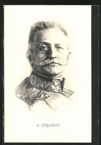 AK Porträt vom Heerführer von Hötzendorf