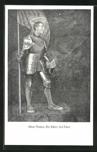 Künstler-AK Hans Thoma: Der Hüter des Tales
