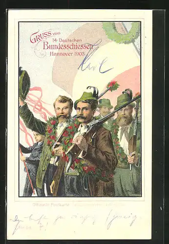 AK Hannover, 14. Bundesschiessen 1903, Ganzsache PP27C17