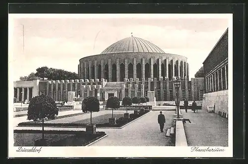 AK Düsseldorf, Blick zum Planetarium