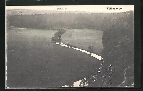 AK Fallingbostel, Blick ins Böhmetal aus der Vogelschau