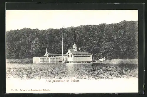 AK Malente, Neue Badeanstalt im Dieksee