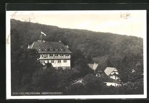 AK Steinbergen, Blick zum Schloss Arensburg