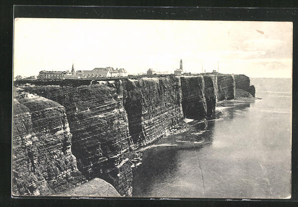 AK Helgoland, Westküste mit Blick zum Leuchtturm Nr. 10434877