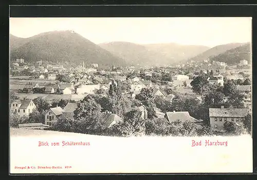 AK Bad Harzburg, Blick vom Schützenhaus