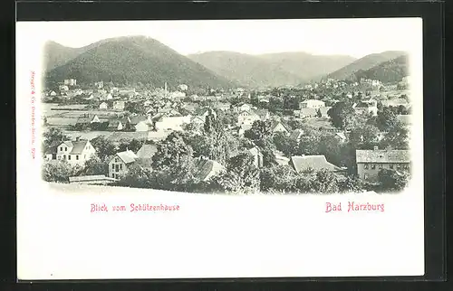 AK Bad Harzburg, Blick vom Schützenhause