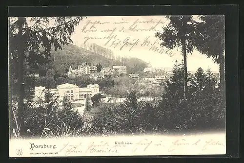 AK Bad Harzburg, Blick zum Kurhaus