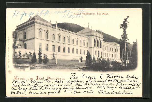 AK Bad Harzburg, Neues städtisches Badehaus Nr. 10425396