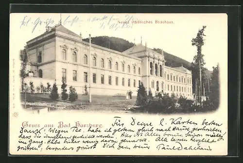 AK Bad Harzburg, Neues städtisches Badehaus