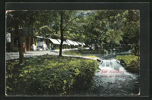 AK Bad Harzburg, Promenade Unter den Eichen