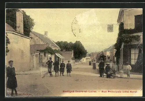 AK Restigné, Rue Principale (coté Nord)