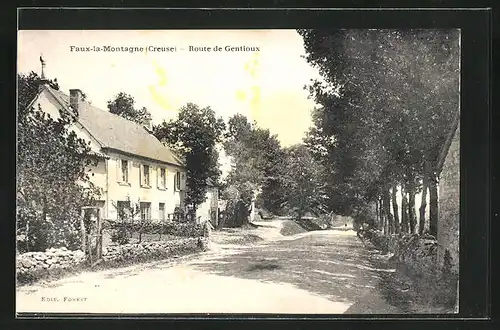 AK Faux-la-Montagne, Route de Gentioux