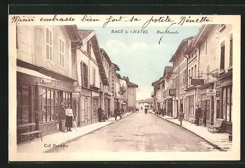 AK Bagé-le-Chatel, Rue Marsale