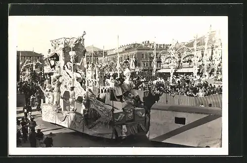 AK Nice, Carnaval 1935, Faschingsumzug