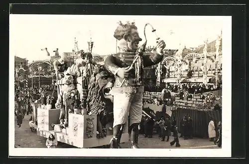 AK Nice, Carnaval 1935, Faschingsumzug