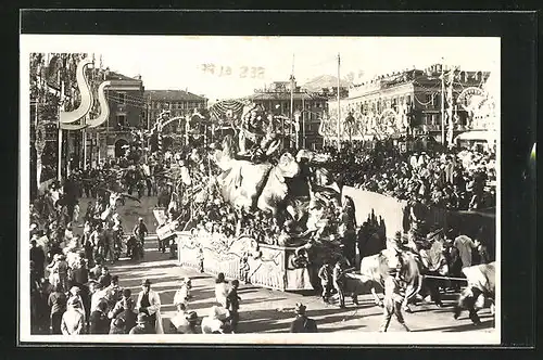 AK Nice, Carnaval 1935, Les Phènomènes, Faschingsumzug