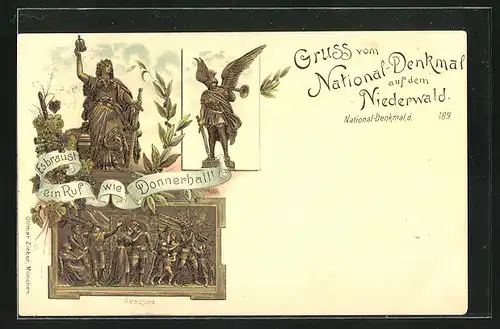 AK National-Denkmal auf dem Niederwald