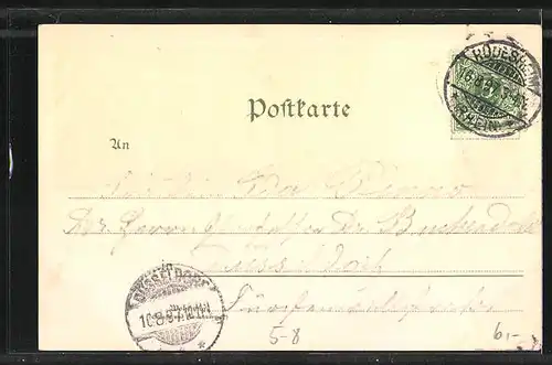 AK Gruss vom Niederwald, Relief vom National-Denkmal - Heimkehr