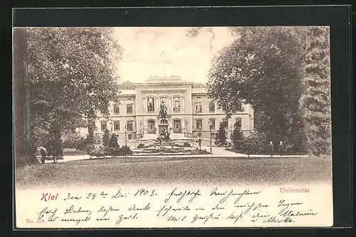 AK Kiel, Blick zur Universität