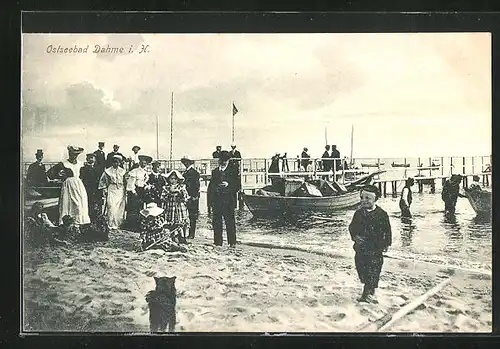 AK Ostseebad Dahme, Leute am Strand