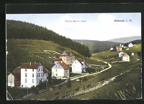 AK Altenau im Harz, Partie kleine Oker