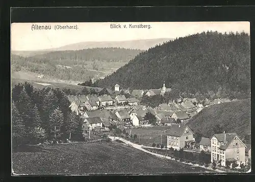 AK Altenau (Oberharz), Blick vom Kunstberg