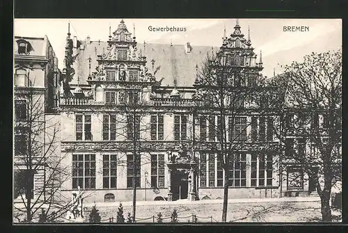 AK Bremen, Blick zum Gewerbehaus