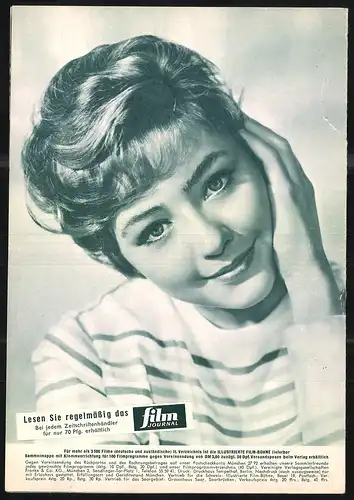 Filmprogramm IFB Nr. 4800, Alle lieben Peter, Peter Kraus, Hannelore Schroth, Boy Gobert, Regie: Wolfgang Becker