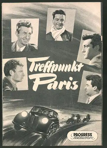 Filmprogramm PFI Nr. 17 /55, Treffpunkt Paris, Michel Jourdan, Jean Gaven, Jean Carmet, Regie: Jack Pinoteau