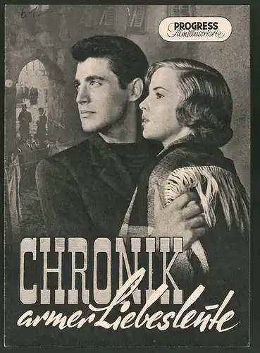 Filmprogramm PFI, Chronik armer Liebesleute, Wanda Capodaglio, Anna Maria Ferrero, Regie: Carlo Lizzani