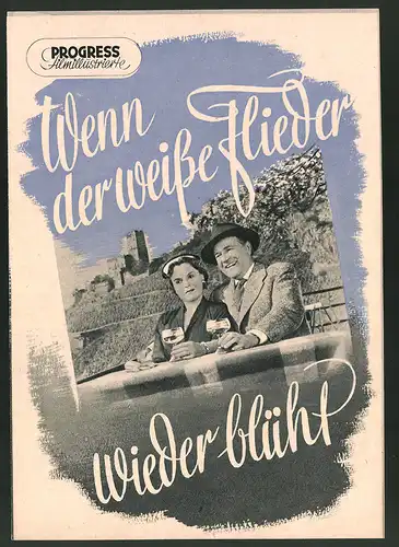 Filmprogramm PFI Nr. 2 /55, Wenn der weisse Flieder wieder blüht, Magda Schneider, Willy Fritsch, Regie: Hans Deppe