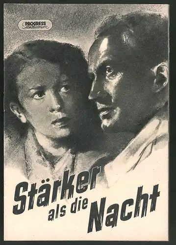 Filmprogramm PFI Nr. 64 /54, Stärker als die Nacht, Helga Göring, Wilhelm Koch-Hooge, Regie: Slatan Dudow