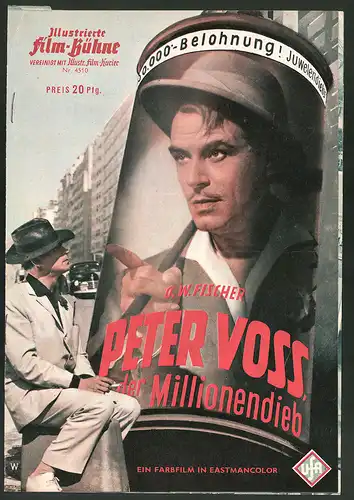 Filmprogramm IFB Nr. 4510, Peter Voss der Millionendieb, O. W. Fischer, Ingrid Andree, Regie: Wolfgang Becker