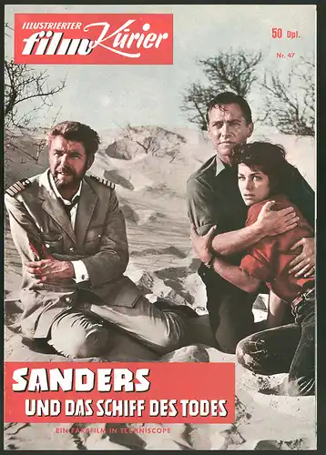Filmprogramm IFK Nr. 47, Sanders und das Schiff des Todes, Richard Todd, Heinz Drache, Regie: Robert Lynn