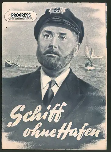 Filmprogramm PFI, Schiff ohne Hafen, Pierre Brasseur, Jean-Pierre Grenier, Regie: Louis Daquin