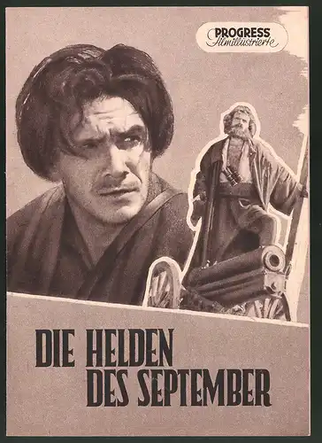 Filmprogramm PFI Nr. 3 /55, Die Helden des September, Asparuch Temelkow, Boris Gantschew, Regie: Sachari Shandow