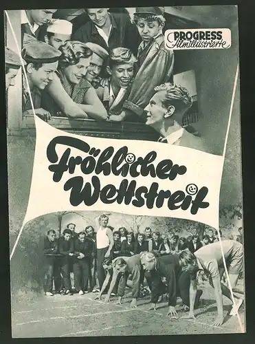 Filmprogramm PFI, Fröhlicher Wettstreit, Jaroslav Marva, Vlasta Matulova, Regie: Milos Makovec