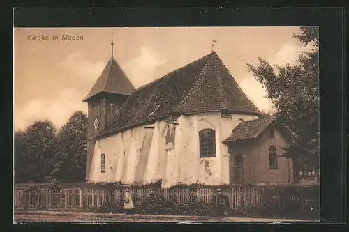 AK Müden, Blick zur Kirche