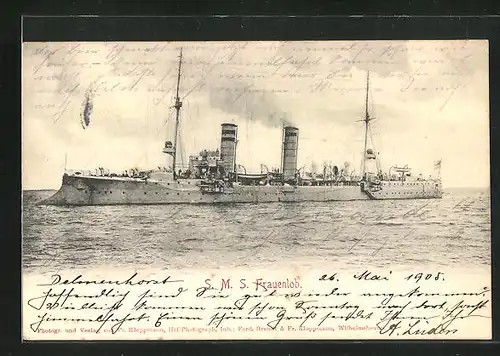 AK Kriegsschiff S.M.S. Frauenlob