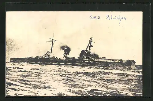 AK Kriegsschiff S.M.S. Blücher