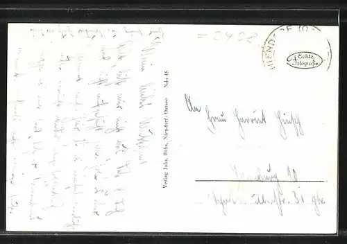 AK Niendorf, Blick vom Musikpavillon auf die Promenade