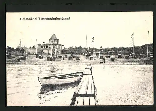 AK Timmendorferstrand, Strandpartie mit Pavillon
