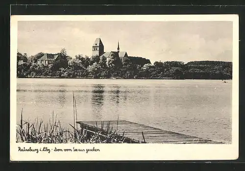 AK Ratzeburg i. Lbg., Dom vom See aus gesehen