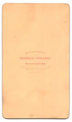 Fotografie Wilhelm Pfeiffer, Reichenberg, bürgerliche Mutter mit kleinem Kind posierend