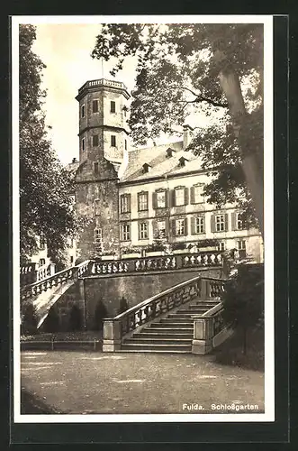 AK Fulda, Treppen im Schlossgarten