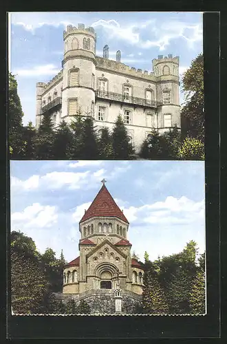 AK Starnberg, Schloss Berg, Gedächtniskapelle